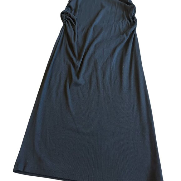 Michael Stars Rosella Black Strapless Dress Ultra Rib Stretch Size XL Women's - Picture 7 of 14